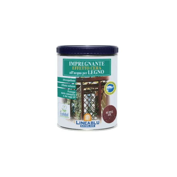 IMPREGNANTE ALL'ACQUA PER ESTERNO EFFETTO CERA COLORE NOCE SCURO 0,75 LT Art.HI2213-00'0,75