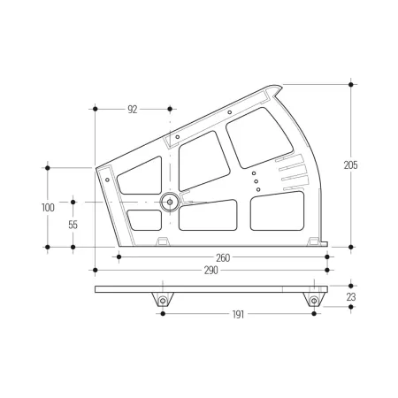 SPONDINE PER SCARPIERA A RIBALTA COPPIA DESTRA E SINISTRA Art.POL/1724 DX+SX
Coppia particolari per spondine dx e sx 2