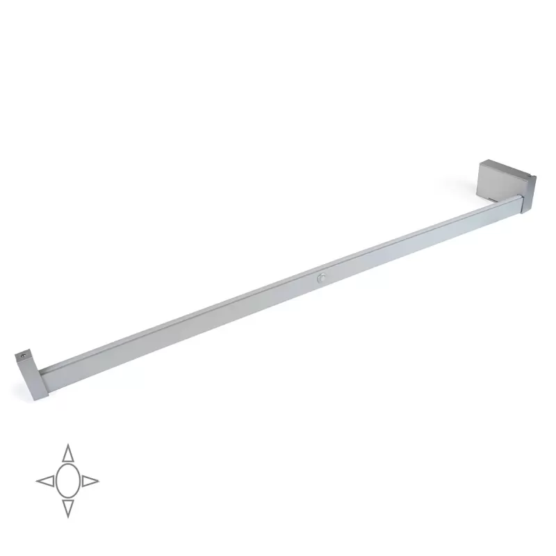 Emuca BARRA APPENDIABITI PER ARMADIO CON LUCE LED, REGOLABILE 1008-1158 MM - Art. 5074462