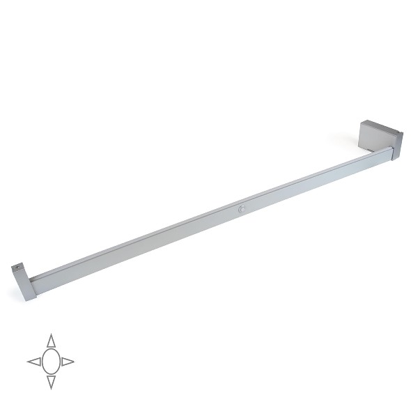 Emuca BARRA APPENDIABITI PER ARMADIO CON LUCE LED, REGOLABILE 1008-1158 MM - Art. 5074462