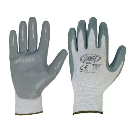 LOGICA GUANTI SPALMATI IN NITRILE GRIGIO TAGLIA 10 - Art. GS110/S10