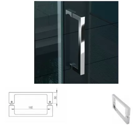 coppia maniglia box doccia interasse 160 mm ricambio accessori doccia umipas
