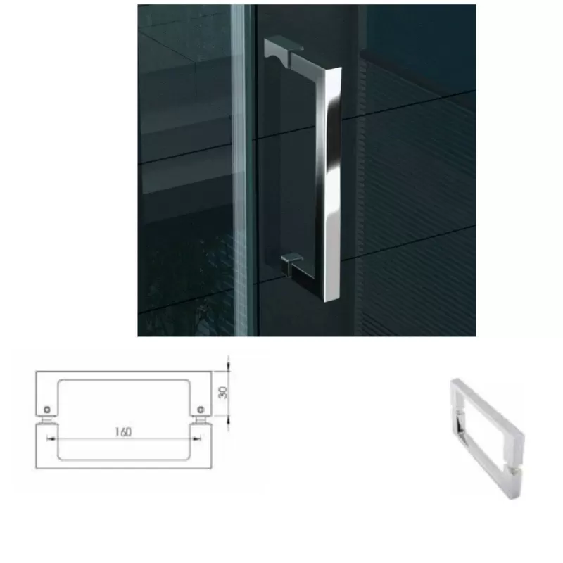 coppia maniglia box doccia interasse 160 mm ricambio accessori doccia umipas
