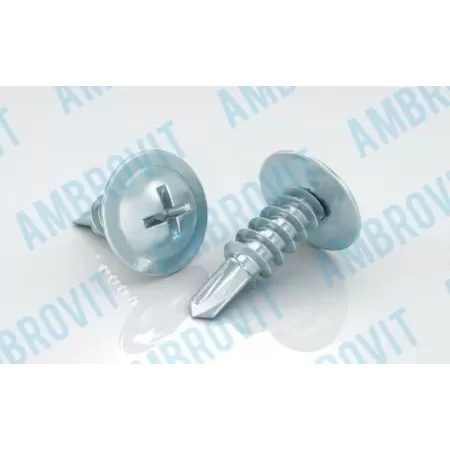 Ambrovit VITI AUTOPERFORANTI 4,2X25 MM TESTA MEZZA TONDA RANELLATA PH2 ZINCATE 1000 PEZZI* Art.81380 4,2X25 TG51