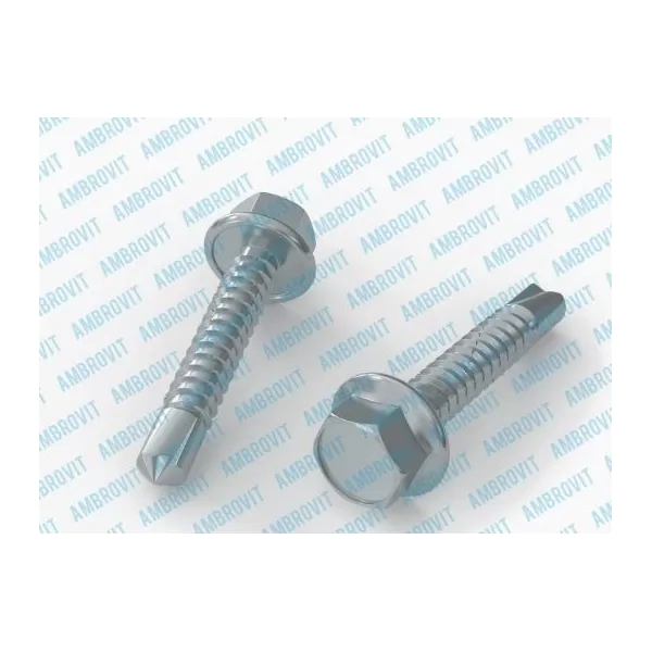 Ambrovit VITI AUTOPERFORANTI PER COPERTURE 6,3X60 MM TE FLANGIA BOMBATA AUTOMASCHIANTE ZINCATE 100 PEZZI* - Art. 89770 6,3X60 TG