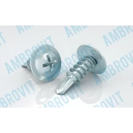 Ambrovit VITI AUTOPERFORANTI 4,8X40 MM TESTA MEZZA TONDA RANELLATA PH2 NERE 500 PEZZI* - Art. 81380 4,8X40 TG57