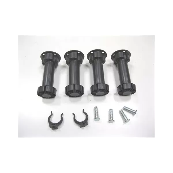  PIEDINI PER MOBILI REGOLABILI IN PVC ALTEZZA 120 MM KIT 4 PEZZI Art.POL/504 120