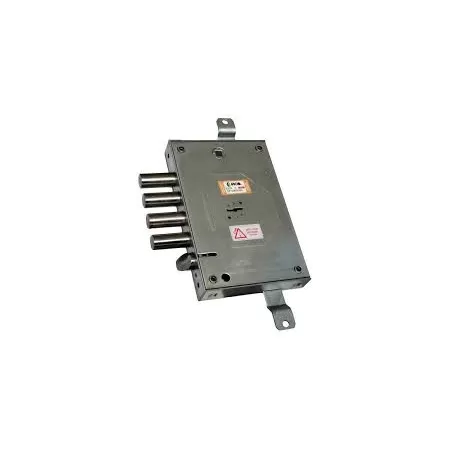 SERRATURA PER PORTA BLINDATA AD INCASSO DOPPIA MAPPA INTERASSE 63 MM PASSO CHIAVISTELLI 28 MM REVERSIBILE- Art. 614/280D