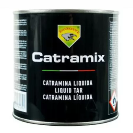 ECO SERVICE CATRAMIX CATRAMINA VERNICE NERA BITUMINOSA IMPERMEABILIZZANTE ECOSERVICE 750 ML - Art. 61110/750