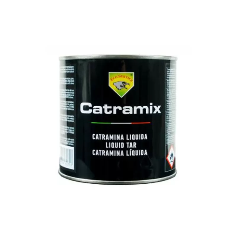 ECO SERVICE CATRAMIX CATRAMINA VERNICE NERA BITUMINOSA IMPERMEABILIZZANTE ECOSERVICE 750 ML - Art. 61110/750