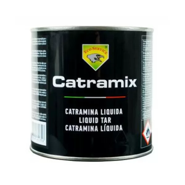 ECO SERVICE CATRAMIX CATRAMINA VERNICE NERA BITUMINOSA IMPERMEABILIZZANTE ECOSERVICE 750 ML - Art. 61110/750