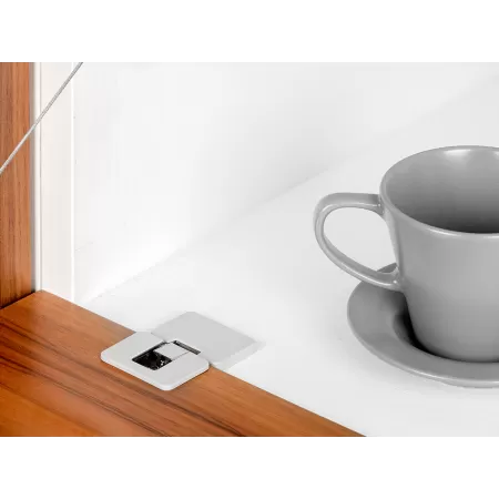 Emuca COPERTURA CERNIERA ANTA A RIBALTA ANKOR GT-B IN PLASTICA COLORE GRIGIO - Art. 1010821