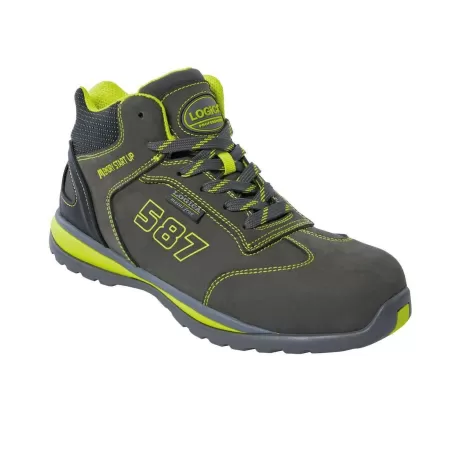 Logica Professional SCARPE ANTINFORTUNISTICHE ALTE GRIGIA/VERDE NABUK S3 NUMERO 45 - Art. PLANET-45