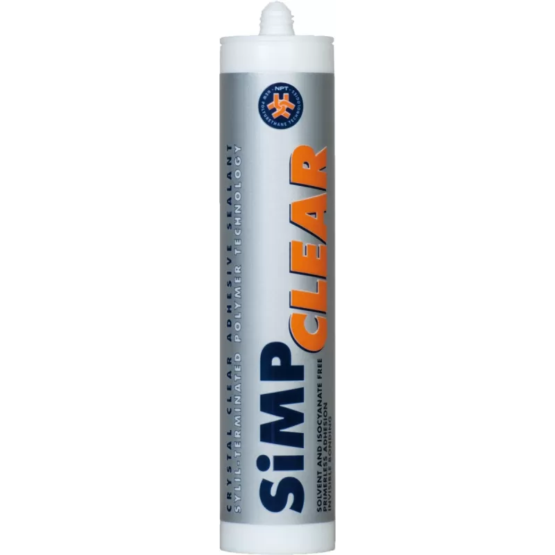 SIGILLANTE MONOCOMPONENTE CRISTALLINO SIMP CLEAR 290 ML* Art.PI0007903
NPT SiMP Clear Adesivo e sigillante elastico SiMP monoco
