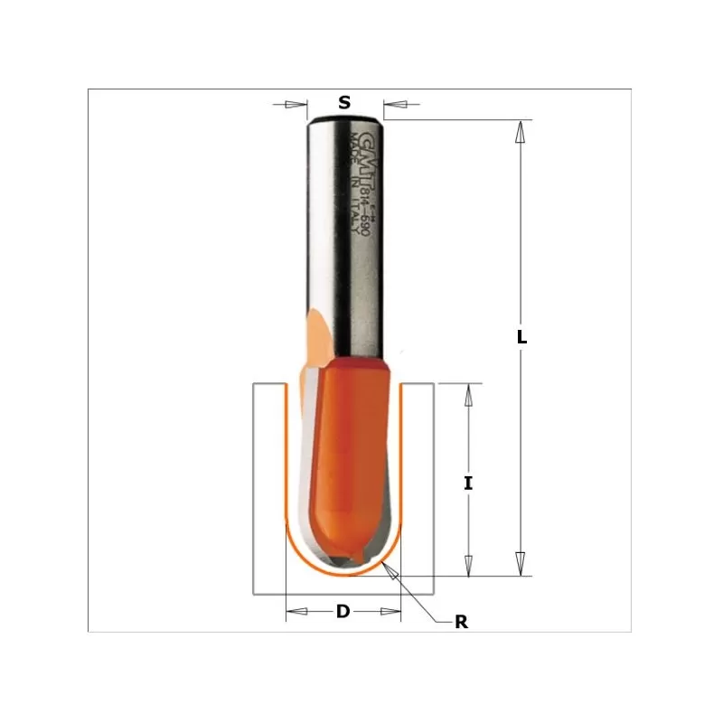 Cmt FRESA RAGGIO CONVESSO HWM Z2 S=6 D=3.2X9.5X51 R=1.6 DX - Art. 714.032.11
FRESE A RAGGIO CONVESSO