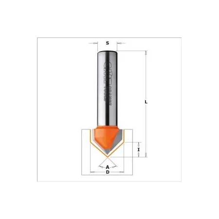 Cmt FRESA PER INTAGLI A 90 GRADI HW S=6 D=19X15.8X55.5 DX - Art. 715.190.11