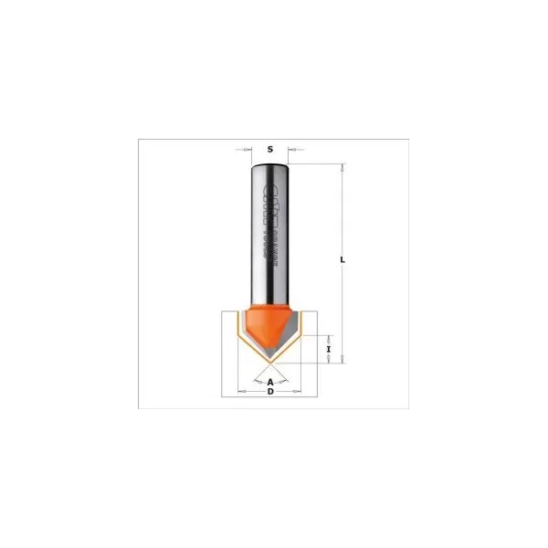 Cmt FRESA PER INTAGLI A 90 GRADI HW S=6 D=19X15.8X55.5 DX - Art. 715.190.11