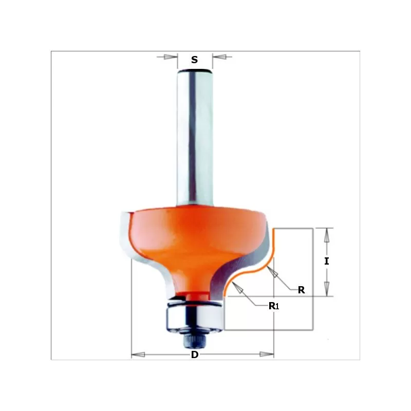 Cmt FRESA PROFILATA CON CUSCINETTO HW S=6 D=28.7 R=4 DX - Art. 759.040.11
