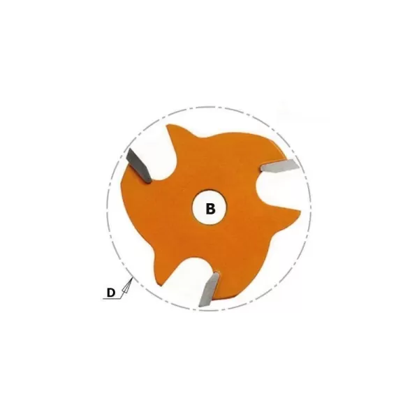 Cmt FRESA A DISCO PER CANALI LATERALI HW Z3 D=47.6X2.0/1.3X8 MM Art.822.320.11