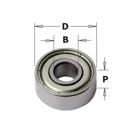 Cmt CUSCINETTO DI GUIDA D=6 D=13 SP=5 - Art. 791.023.00