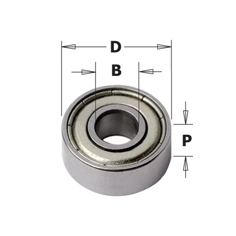 Cmt CUSCINETTO DI GUIDA D=6 D=13 SP=5 - Art. 791.023.00