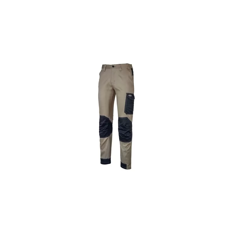 LOGICA PANTALONE DA LAVORO POLYCOTONE STRECTH BEIGE/NERO RINFORZATO TAGLIA S