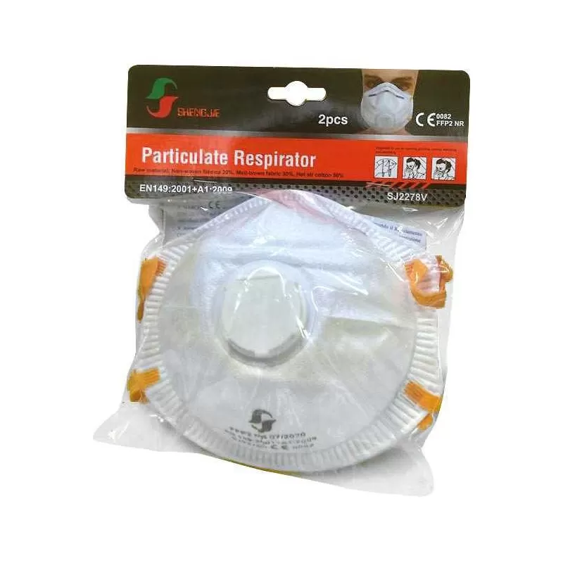 LOGICA MASCHERA COPPA CON VALVOLA FFP2 CE KIT 2 PEZZI - Art. SJ2278V-2