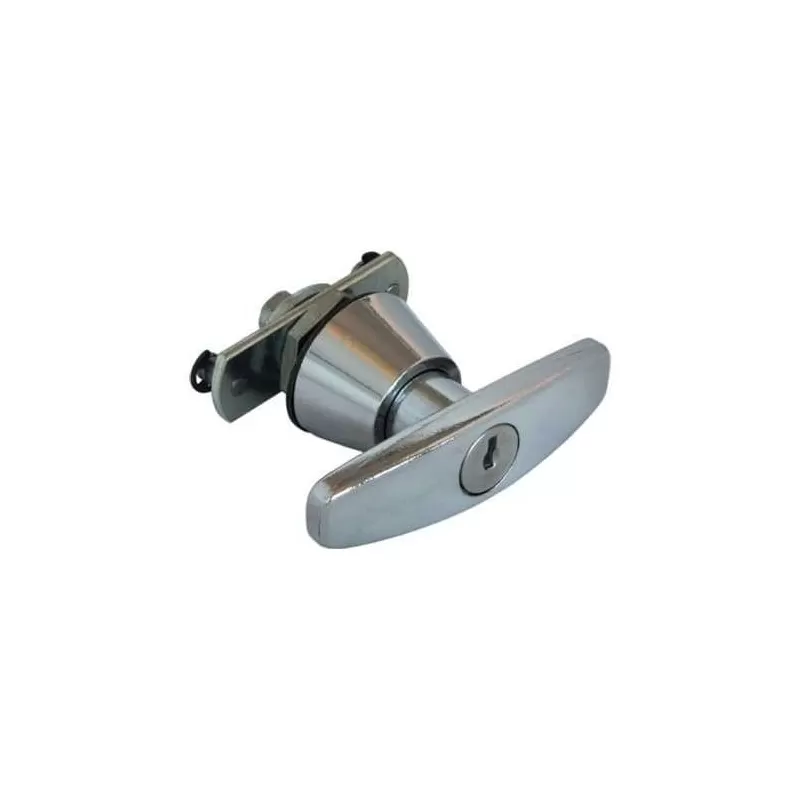 Moia MANIGLIA A T CROMATA CON SERRATURA 
moia omr 220050
Maniglia cromata con serratura