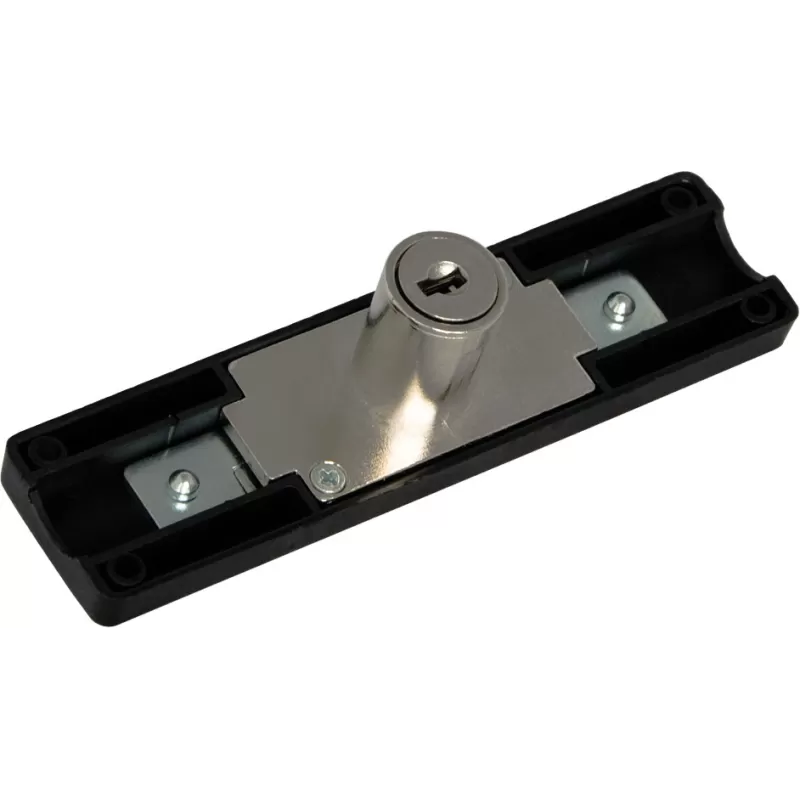 Moia SERRATURA CREMONESE PER MOBILI A DUE PUNTI A LAMELLE PLASTICA NERA - Art. 240415
