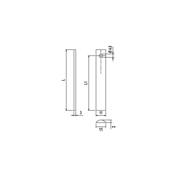 Moia ASTA SEMITONDA PER SERRATURA CREMONESE IN ACCIAIO ZINCATO - Art. SAST04586_2