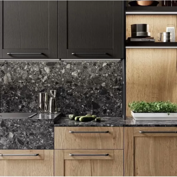 MANIGLIA PER MOBILI IN ALLUMINIO TUBE NERA INTERASSE 160 MM, maniglia per mobile arredamento design, maniglia per mobili stile c