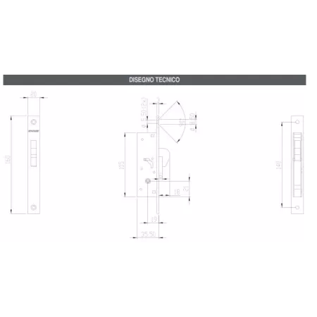 Moia SERRATURA CON CHIAVE A SPILLO CATENACCIO BASCULANTE A GANCIO
Serratura con chiave a spillo basculante da montante gancio 2