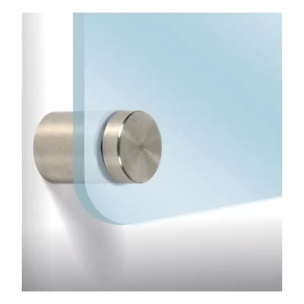 VI.TEL. DISTANZIALI PER TARGHE DIAMETRO 30X25 MM COLORE NICHELSATINATO - Art. D0151 51