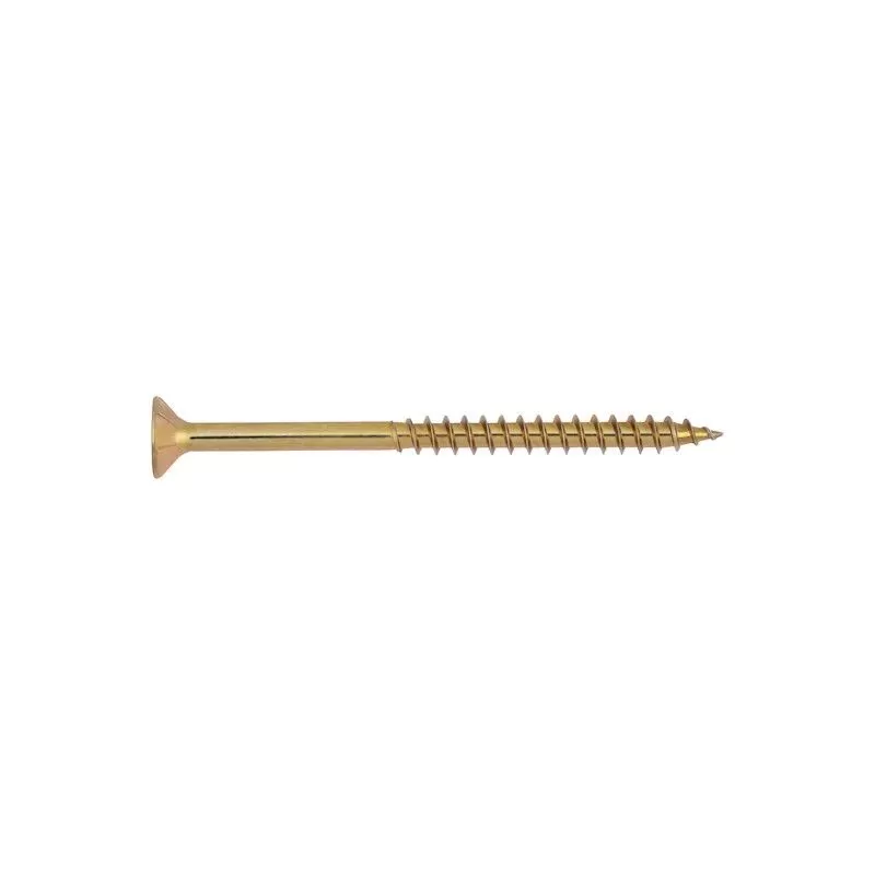 Ambrovit VITI TRUCIOLARI FILETTO PARZIALE 4X50 MM TESTA SVASATA PIANA PZ GIALLE 200 PZ* Art.05152 4X50/30 TG52