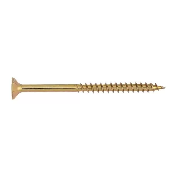 Ambrovit VITI TRUCIOLARI FILETTO PARZIALE 4X50 MM TESTA SVASATA PIANA PZ GIALLE 200 PZ* Art.05152 4X50/30 TG52