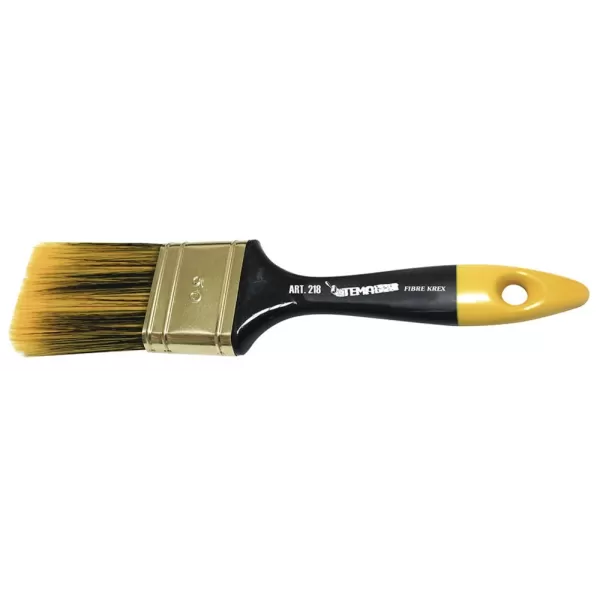 GVP PENNELLO PER SMALTI ALL'ACQUA MANICO PLASTICA SETOLA GIALLA E NERA 40 MM - Art. 118/40