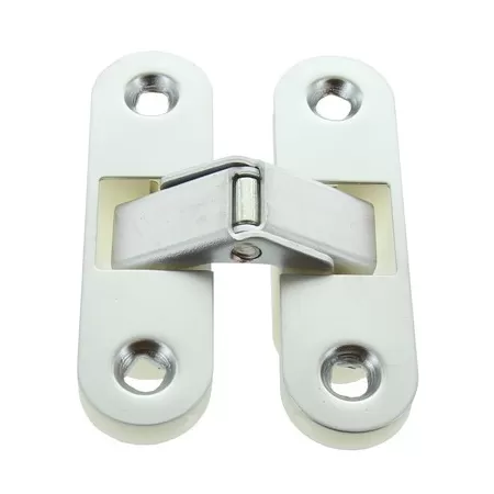  CERNIERA INVISIBILE PER PORTE 63X89 MM APERTURA 180° CROMO SATINATA - Art. 92806