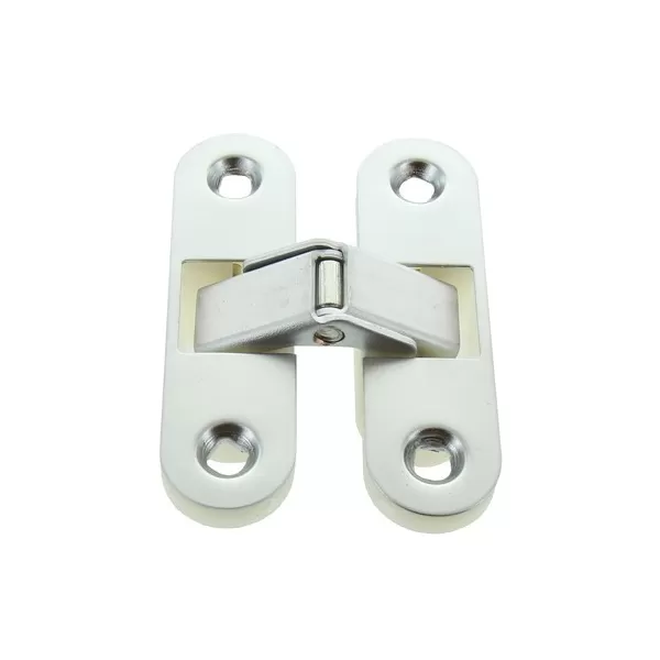  CERNIERA INVISIBILE PER PORTE 63X89 MM APERTURA 180° CROMO SATINATA - Art. 92806