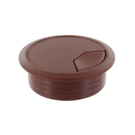 COMFERUT BOCCHETTA PASSACAVI 60 MM IN PLASTICA MARRONE - Art. 31938