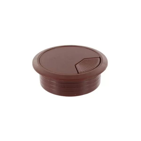 COMFERUT BOCCHETTA PASSACAVI 60 MM IN PLASTICA MARRONE - Art. 31938