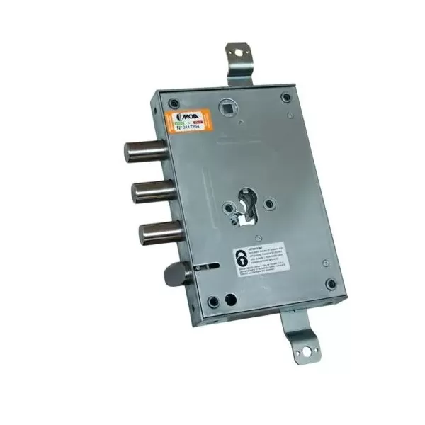 Moia SERRATURA PER PORTA BLINDATA AD INCASSO PROFILO EUROPEO INTERASSE 63 MM PASSO CHIAVISTELLI 37 MM REVERSIBILE- Art. 664/370D