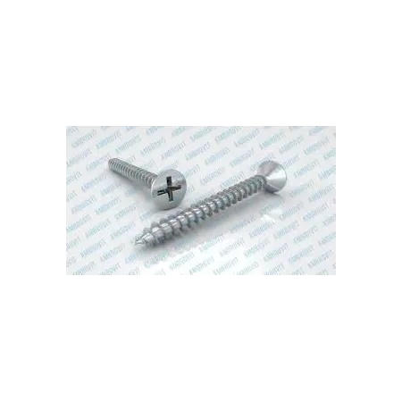 Ambrovit VITI INOX TRUCIOLARI 6X80/60 MM TESTA SVASATA PIANA 100 PEZZI* - Art. 05057 6X80/60 TG0