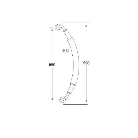Maniglione per porte, maniglioni per porte, maniglione acciaio inox, maniglione acciaio satinato, maniglione quadrato, maniglion 2