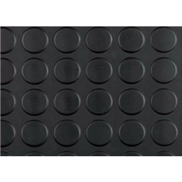 CENIGOMMA TAPPETO GOMMA A BOLLI COLORE NERO ALTEZZA 1,20 M SPESSORE 3 MM 1 METRO