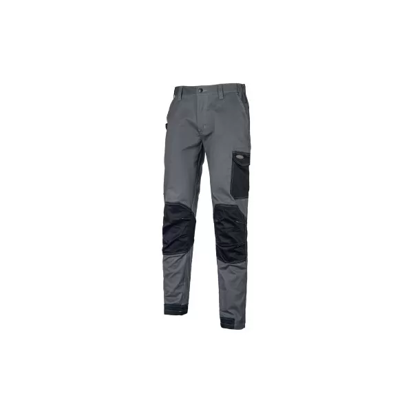 LOGICA PANTALONE DA LAVORO POLYCOTONE STRECTH GRIGIO/NERO RINFORZATO TAGLIA L - Art. CONDOR/2-L