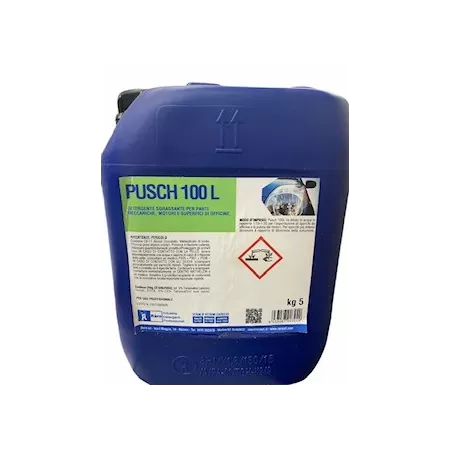 DETERGENTE SGRASSANTE PER PARTI MECCANICHE, MOTORI E SUPERFICI DI OFFICINE RARO PUSCH 100L 5 KG - Art. RARO/PUSCH 100 L