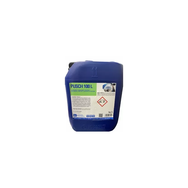 DETERGENTE SGRASSANTE PER PARTI MECCANICHE, MOTORI E SUPERFICI DI OFFICINE RARO PUSCH 100L 5 KG - Art. RARO/PUSCH 100 L