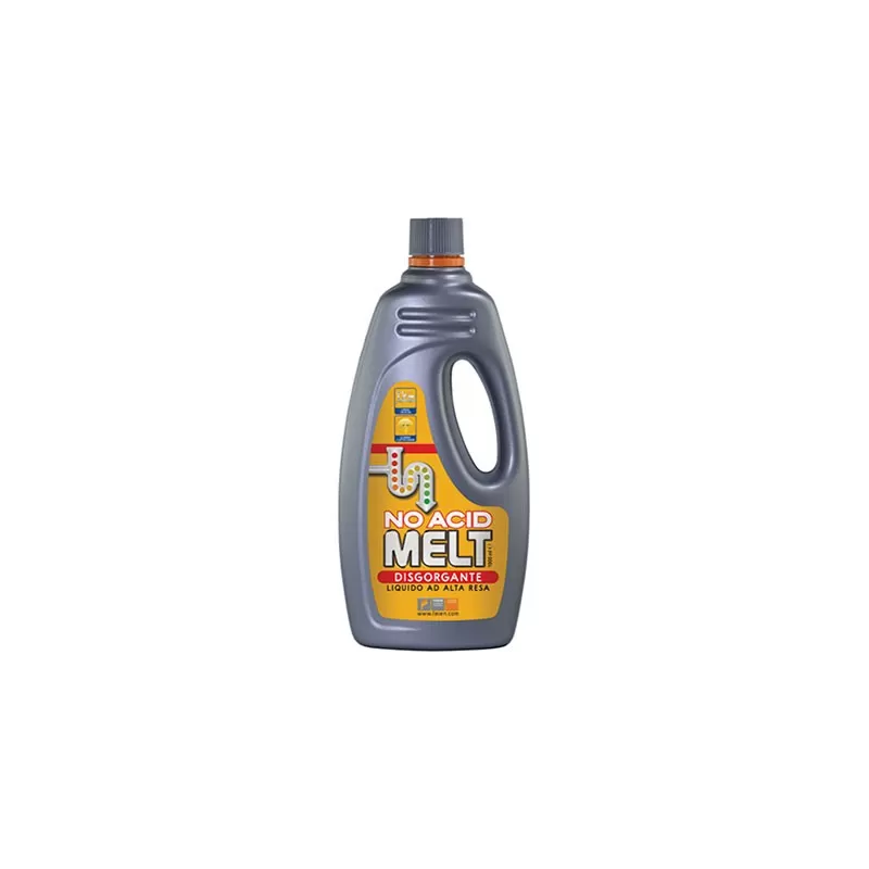  DISGORGANTE LIQUIDO CONCENTRATO MELT NO ACID 1 L Art.337252
MELT NO ACID 
Disgorgante liquido concentrato ad alta resa ml.100