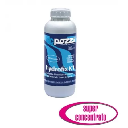 Pozzi Colours   HYDROFIX K1 ISOLANTE FISSATIVO INCOLORE ACRILICO ALL'ACQUA SUPER CONCENTRATO 5 L* Art.12165.0100 LT5