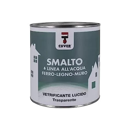 SMALTO VETRIFICANTE CUVER TRASPARENTE LUCIDO 0,75 L - Art. 14088